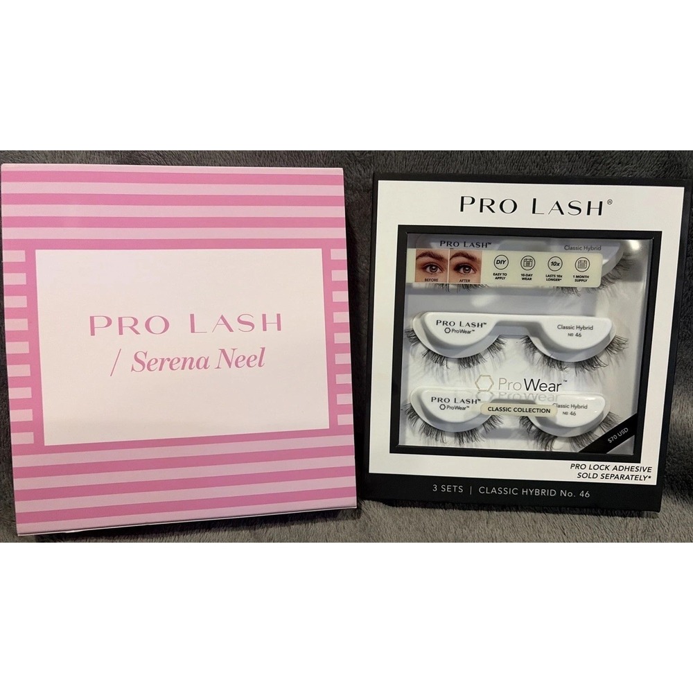 PRO LASH Serena Neel Waterproof Eyelashes False Classic Hybrid #46 Lash Clusters
